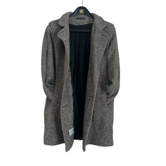 Vintage Wool Blend Coat by Collection Élégante women’s 12 Classic Herringbone - Picture 2 of 14